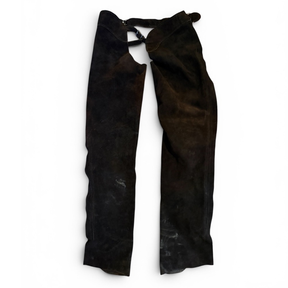 Whitman | Vintage Leather Suede Chaps Brown Made in USA‎
